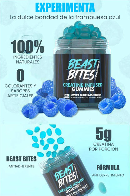 Beast Bites™ – La Creatina Más Sabrosa Para Ganar Fuerza Sin Complicaciones