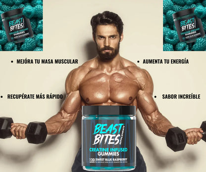 Beast Bites™ – La Creatina Más Sabrosa Para Ganar Fuerza Sin Complicaciones